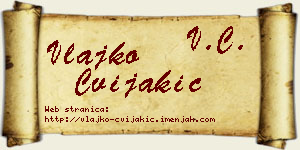 Vlajko Cvijakić vizit kartica